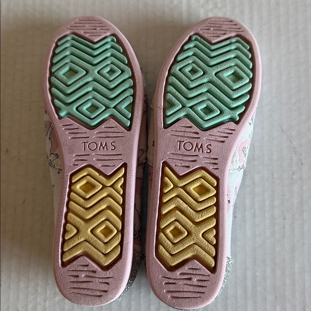Toms Classic Pastel Glitter Unicorn Alpargata Flats - Picture 9 of 11
